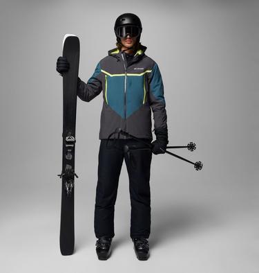 Men's Liftline Waterproof Ski Jacket, Color: Shark, Everblue, image 8