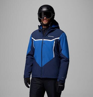 Men's Liftline Waterproof Ski Jacket, Color: Collegiate Navy, Mountain Blue, image 4
