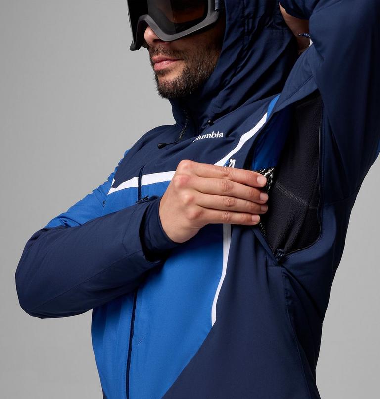 Chaqueta de esquí impermeable Liftline para hombre, Color: Collegiate Navy, Mountain Blue, image 9