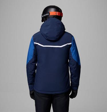 Men's Liftline Waterproof Ski Jacket, Color: Collegiate Navy, Mountain Blue, image 3