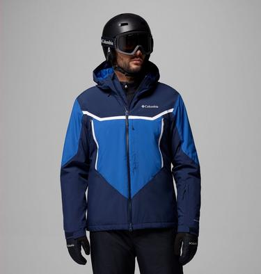 Men's Liftline Waterproof Ski Jacket, Color: Collegiate Navy, Mountain Blue, image 3