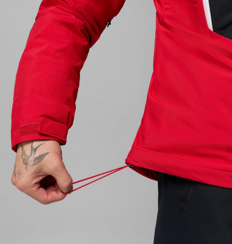 Men's Liftline Waterproof Ski Jacket, Color: Mountain Red, Black, image 13