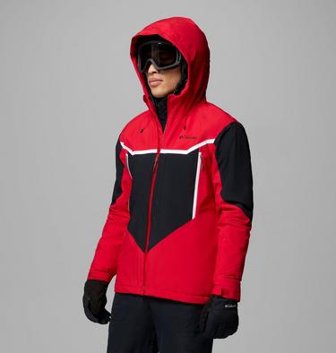 Men's Liftline Waterproof Ski Jacket, Color: Mountain Red, Black, image 4