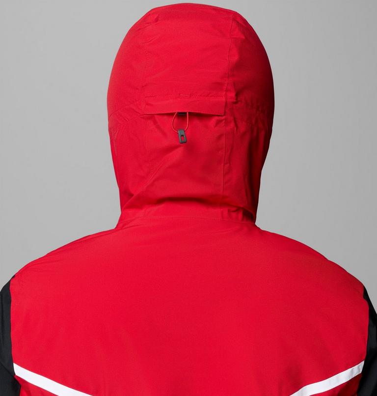 Men's Liftline Waterproof Ski Jacket, Color: Mountain Red, Black, image 10