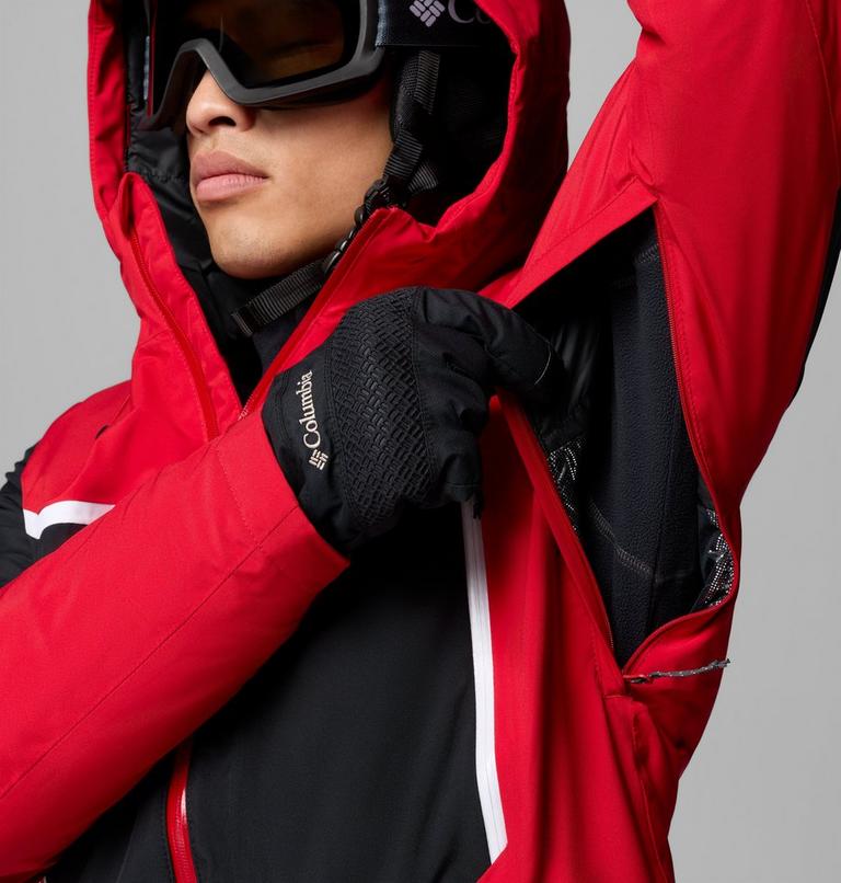 Men's Liftline Waterproof Ski Jacket, Color: Mountain Red, Black, image 11