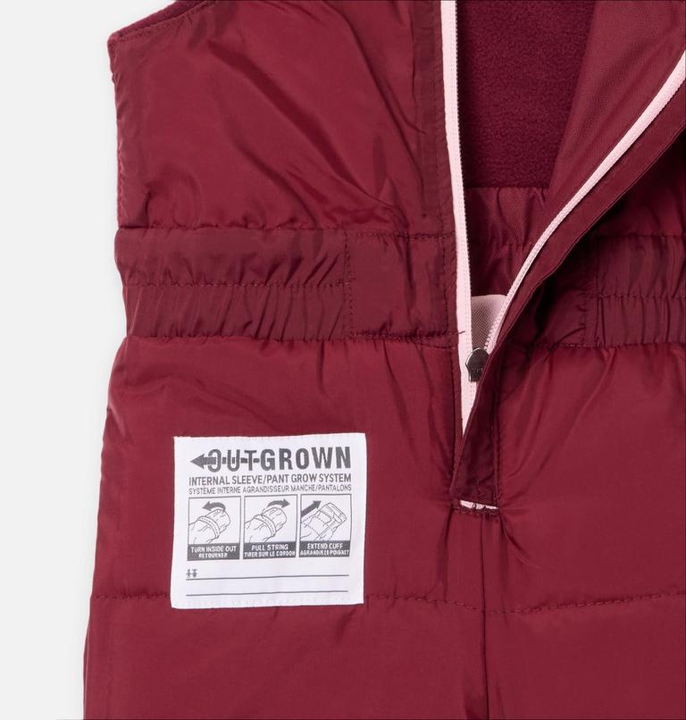 Conjunto unisex impermeable para la nieve Buga III para jóvenes, Color: Satin Pink, Rich Wine, image 6