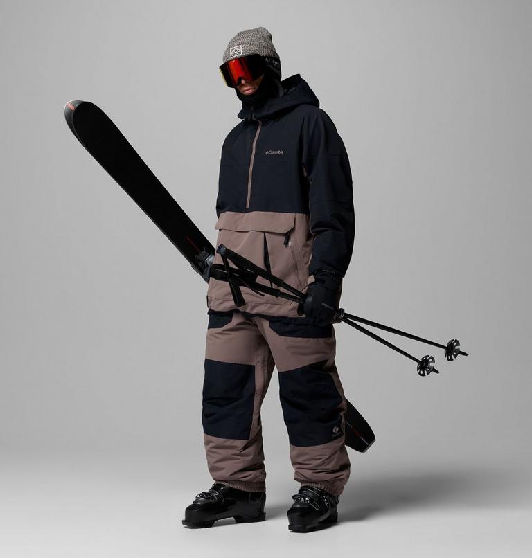 Men's Coreshot Waterproof Ski Trousers, Color: Iron, Black, image 2