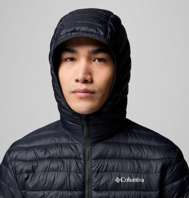 Men's Powder Pass Hooded Jacket, Color: Black, image 6