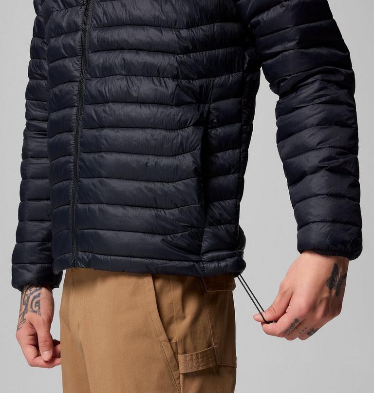 Men's Powder Pass Hooded Jacket, Color: Black, image 8