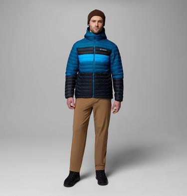 Men's Powder Pass Hooded Jacket, Color: Black, Phoenix Blue, Compass Blue, image 10