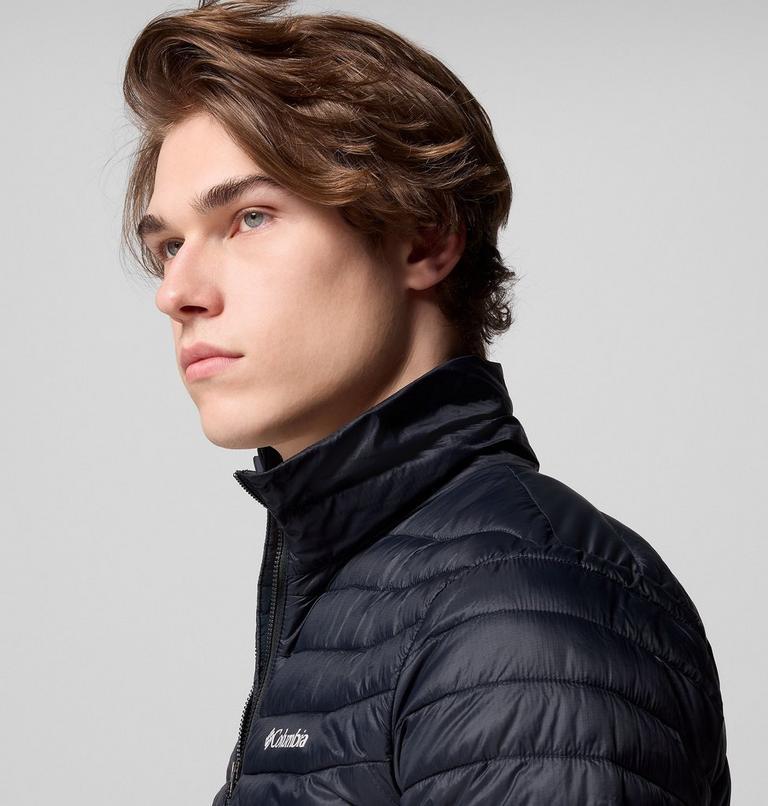 Chaqueta acolchada aislante híbrida Powder Pass para hombre, Color: Black, image 6
