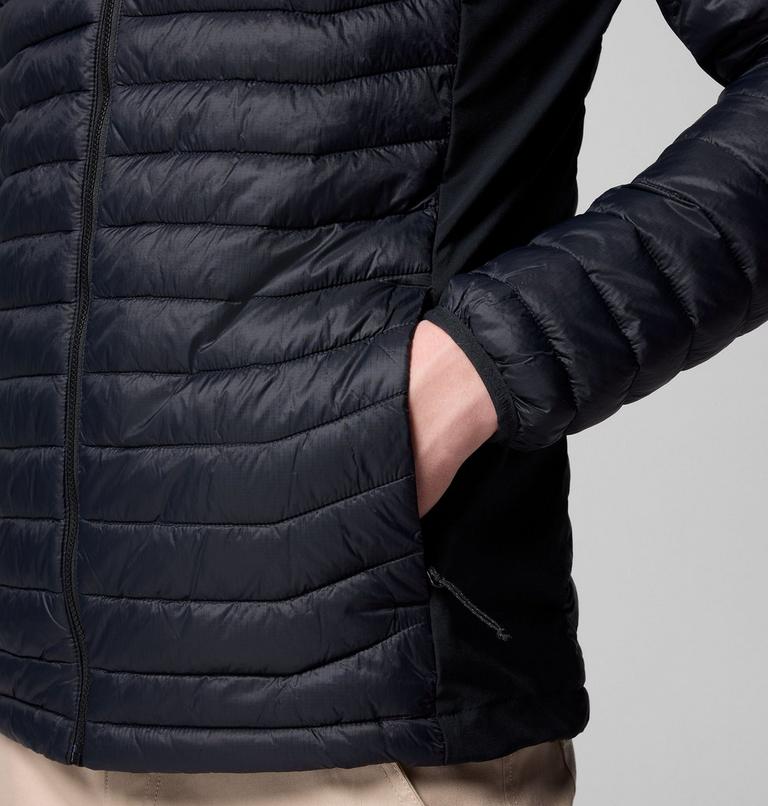 Chaqueta acolchada aislante híbrida Powder Pass para hombre, Color: Black, image 7