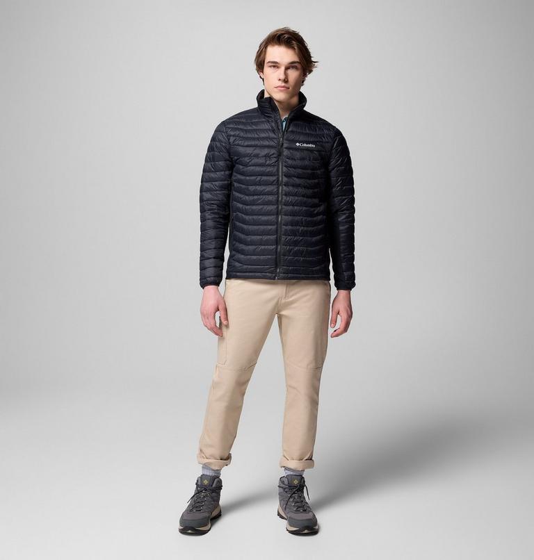 Chaqueta acolchada aislante híbrida Powder Pass para hombre, Color: Black, image 2