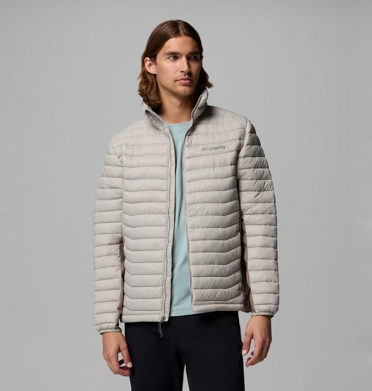 Men's Powder Pass Hybrid Insulated Puffer Jacket, Color: Flint Grey, Iron, image 5