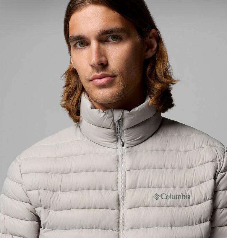 Men's Powder Pass Hybrid Insulated Puffer Jacket, Color: Flint Grey, Iron, image 7