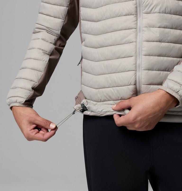 Men's Powder Pass Hybrid Insulated Puffer Jacket, Color: Flint Grey, Iron, image 9