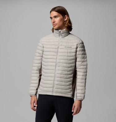 Men's Powder Pass Hybrid Insulated Puffer Jacket, Color: Flint Grey, Iron, image 5