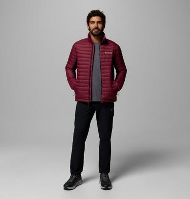 Doudoune Hybride Isolée Powder Pass Homme, Color: Rich Wine, Black, image 2