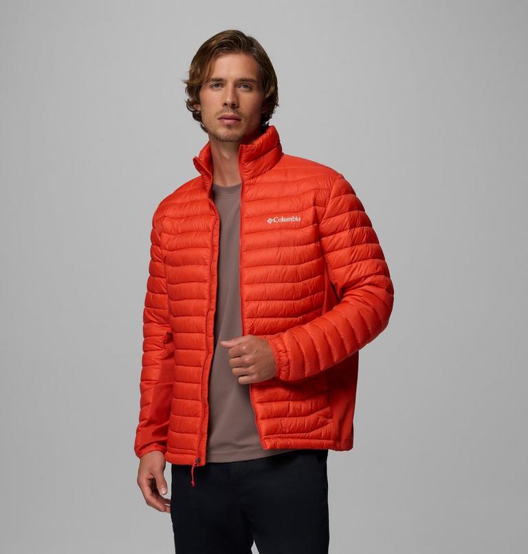 Men's Powder Pass Hybrid Insulated Puffer Jacket, Color: Super Sonic, image 5