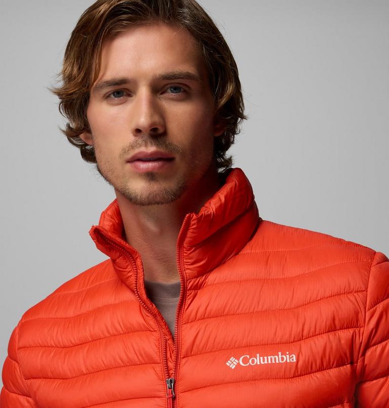 Men's Powder Pass Hybrid Insulated Puffer Jacket, Color: Super Sonic, image 6