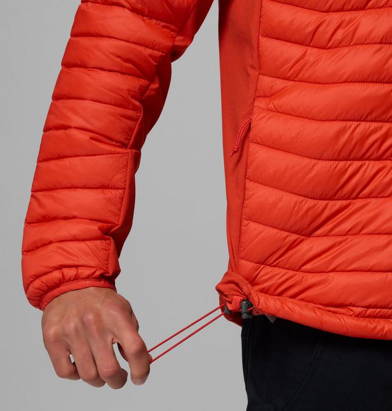 Men's Powder Pass Hybrid Insulated Puffer Jacket, Color: Super Sonic, image 7