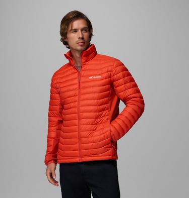 Men's Powder Pass Hybrid Insulated Puffer Jacket, Color: Super Sonic, image 1