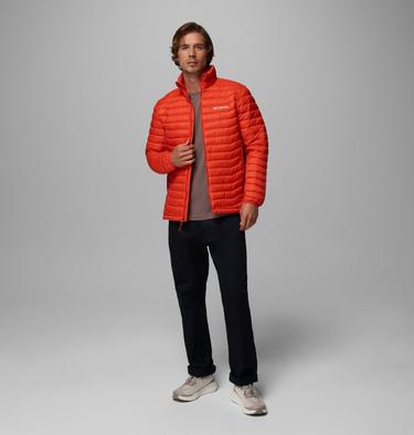 Men's Powder Pass Hybrid Insulated Puffer Jacket, Color: Super Sonic, image 2