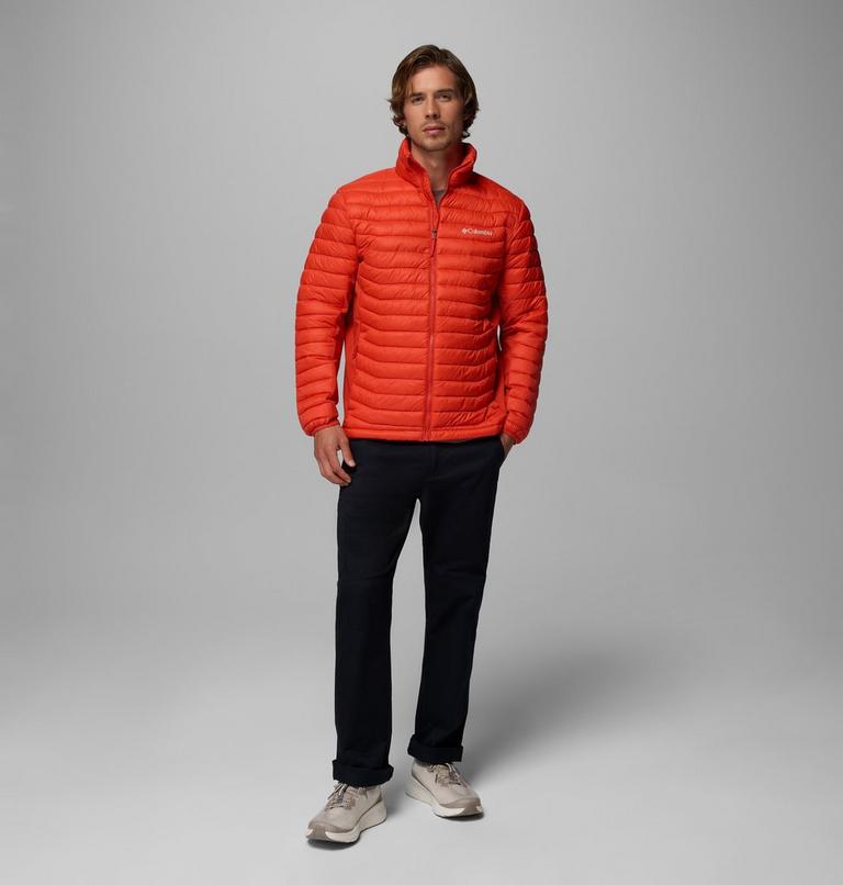 Men's Powder Pass Hybrid Insulated Puffer Jacket, Color: Super Sonic, image 9