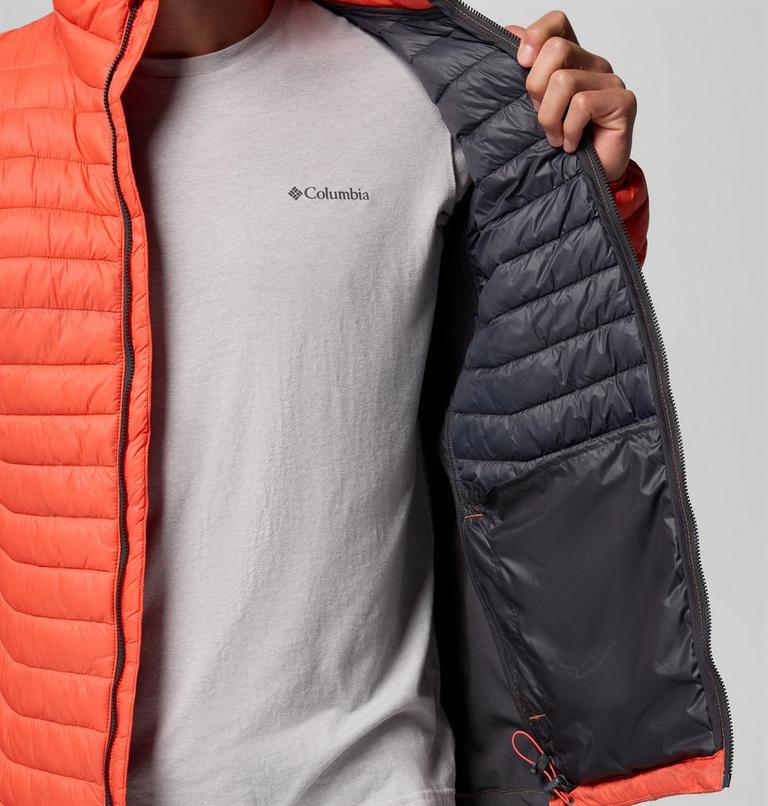 Men's Powder Pass Hybrid Insulated Puffer Jacket, Color: Zing, Shark, image 6