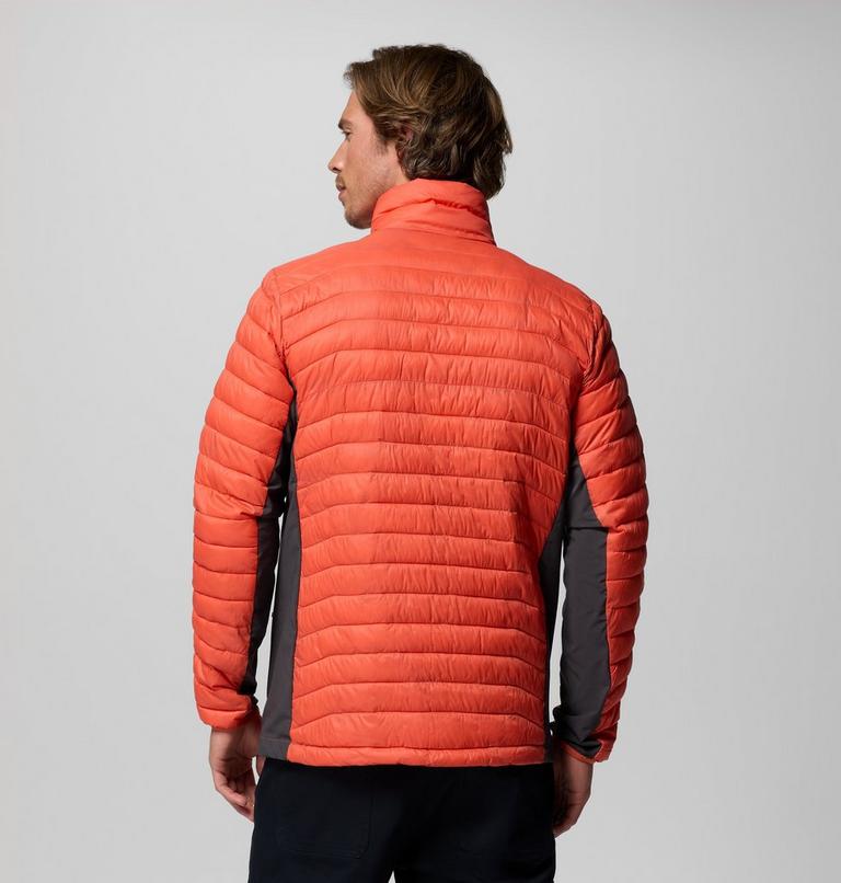 Men's Powder Pass Hybrid Insulated Puffer Jacket, Color: Zing, Shark, image 3