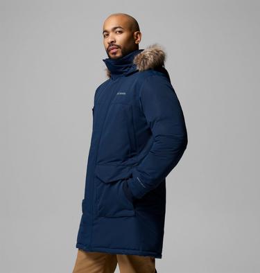 Men's Cape Ridge Waterproof Down Parka, Color: Collegiate Navy, image 4