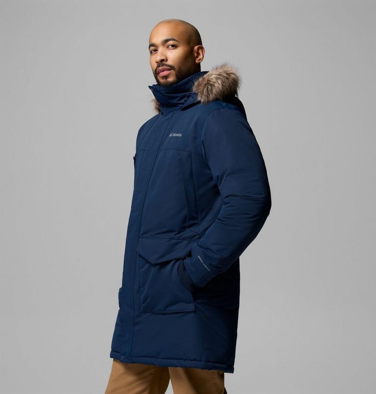 Men's Cape Ridge Waterproof Down Parka, Color: Collegiate Navy, image 4
