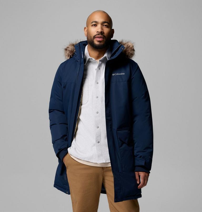 Men's Cape Ridge Waterproof Down Parka, Color: Collegiate Navy, image 5
