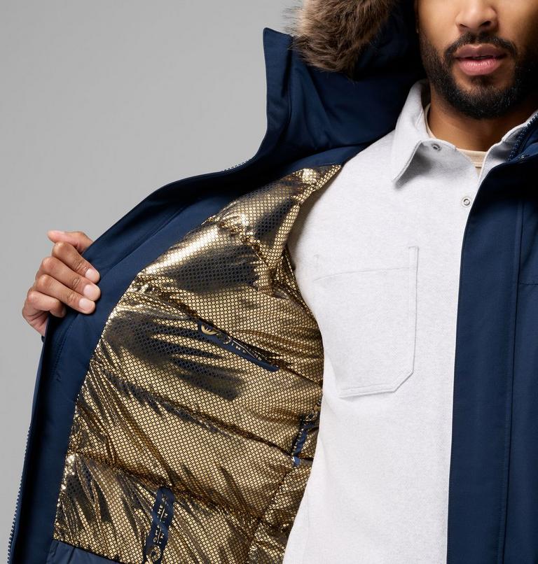 Men's Cape Ridge Waterproof Down Parka, Color: Collegiate Navy, image 6