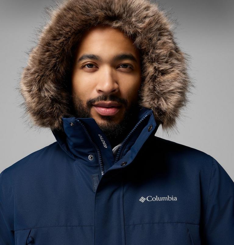 Men's Cape Ridge Waterproof Down Parka, Color: Collegiate Navy, image 7