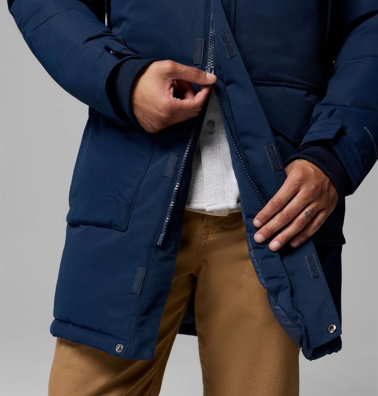 Men's Cape Ridge Waterproof Down Parka, Color: Collegiate Navy, image 10