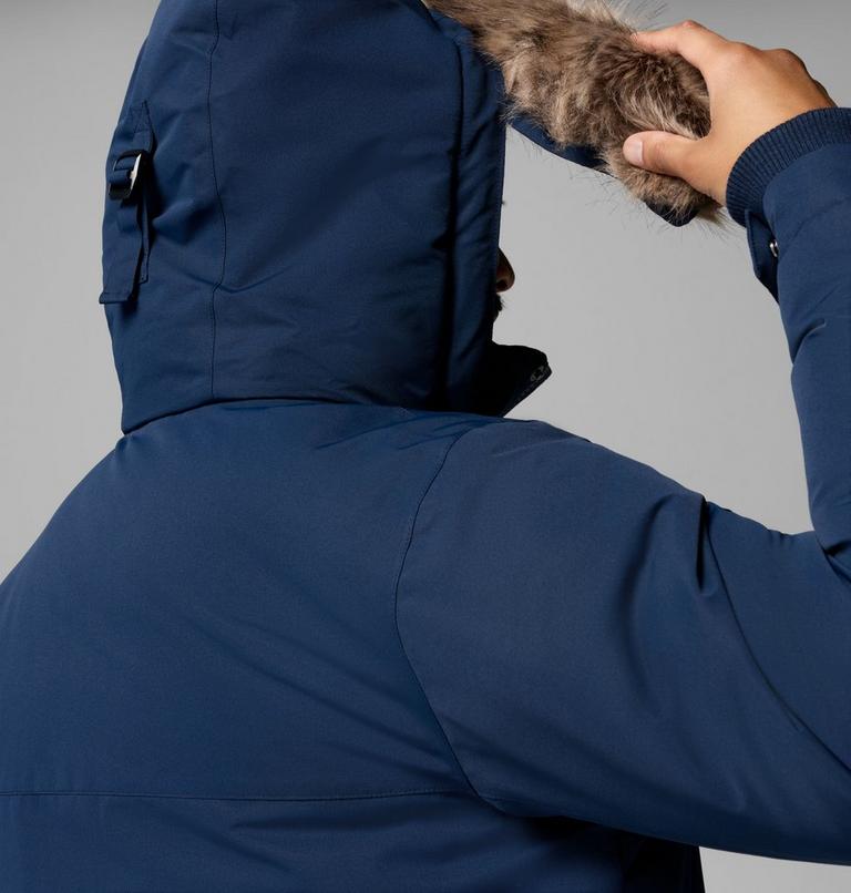 Men's Cape Ridge Waterproof Down Parka, Color: Collegiate Navy, image 11