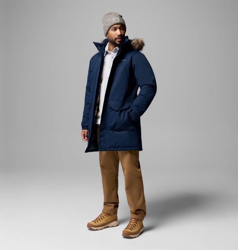 Men's Cape Ridge Waterproof Down Parka, Color: Collegiate Navy, image 2