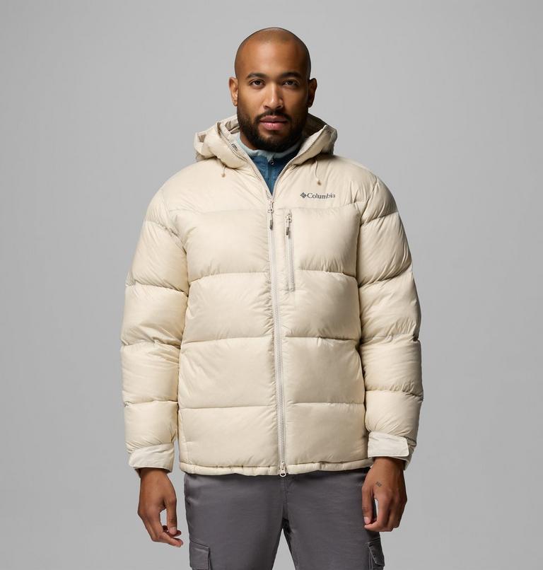 Men's Cloudview Down Hooded Jacket, Color: Dark Stone, image 1