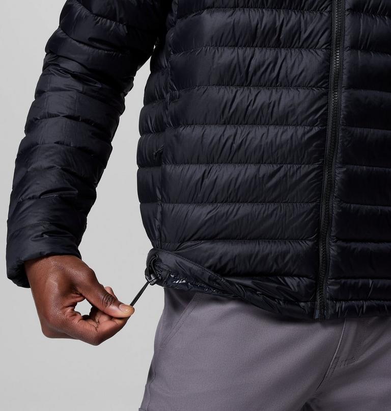 Chaqueta fácil de guardar de plumón con capucha Corelite para hombre, Color: Black, image 7