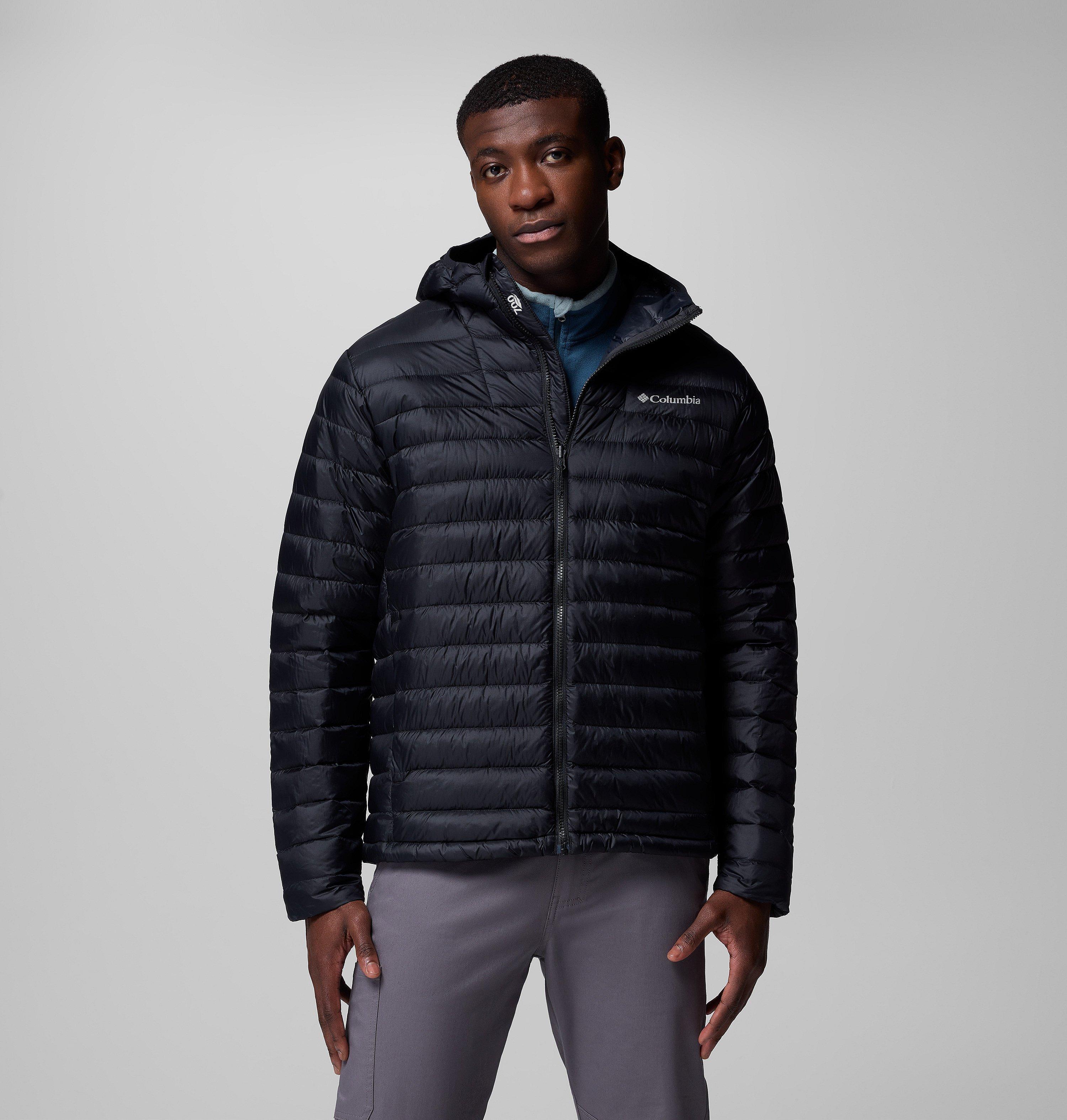 Columbia Sportswear Men's Black Columbia - Corelite™ Packable Down Hooded Jacket - Small