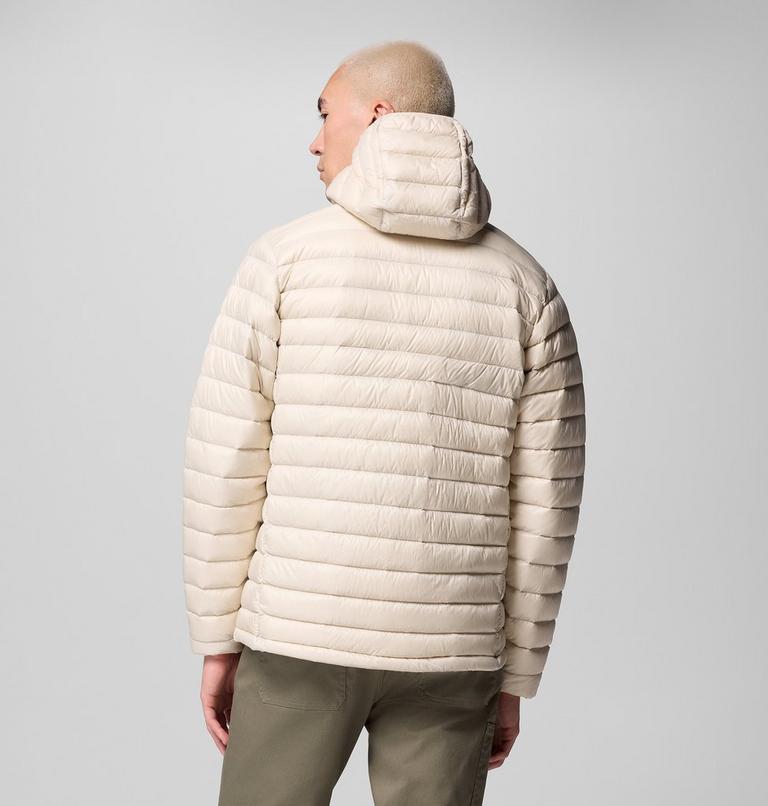 Chaqueta fácil de guardar de plumón con capucha Corelite para hombre, Color: Dark Stone, image 3