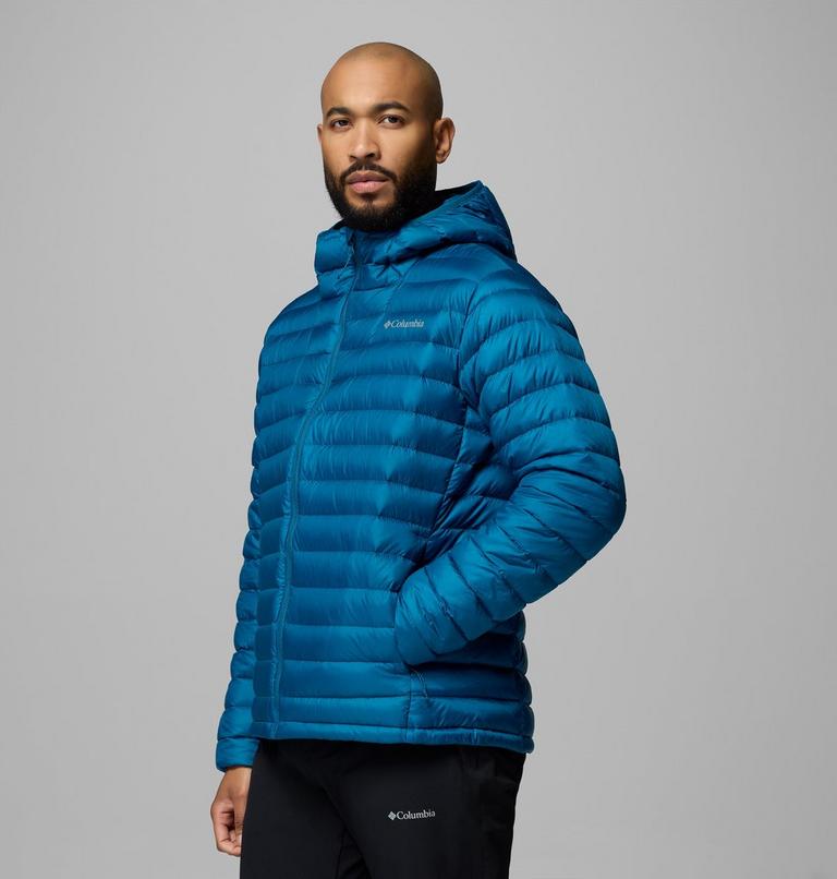 Men's Corelite Packable Down Hooded Jacket, Color: Phoenix Blue, image 4