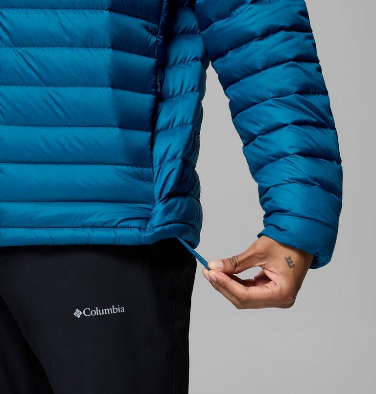 Men's Corelite Packable Down Hooded Jacket, Color: Phoenix Blue, image 8