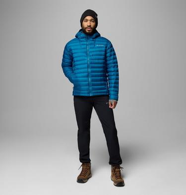 Men's Corelite Packable Down Hooded Jacket, Color: Phoenix Blue, image 2
