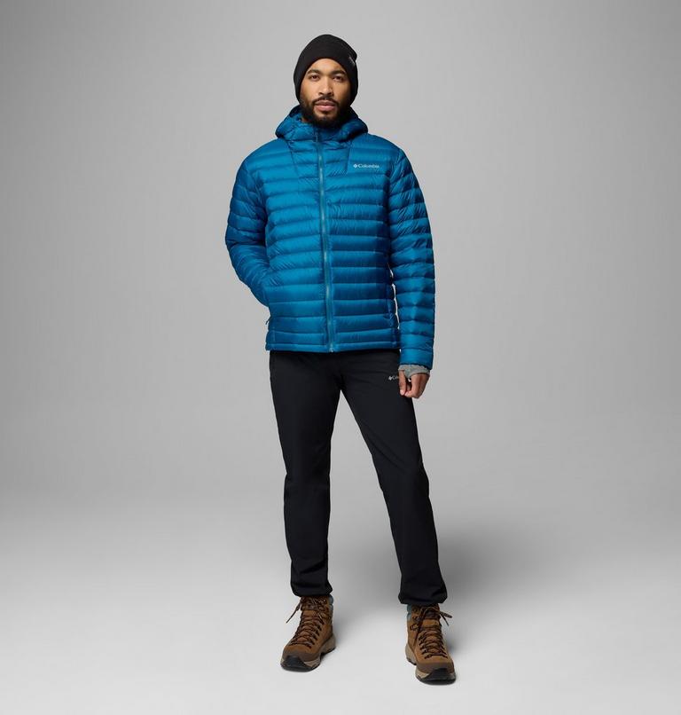Men's Corelite Packable Down Hooded Jacket, Color: Phoenix Blue, image 2
