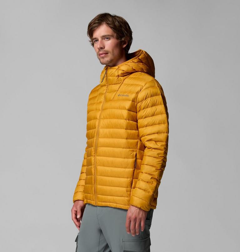 Men's Corelite Packable Down Hooded Jacket, Color: Squash, image 4