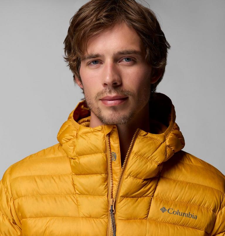 Men's Corelite Packable Down Hooded Jacket, Color: Squash, image 6