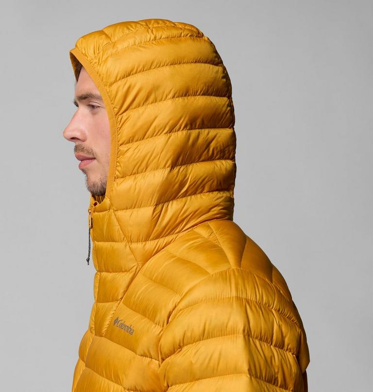 Men's Corelite Packable Down Hooded Jacket, Color: Squash, image 7
