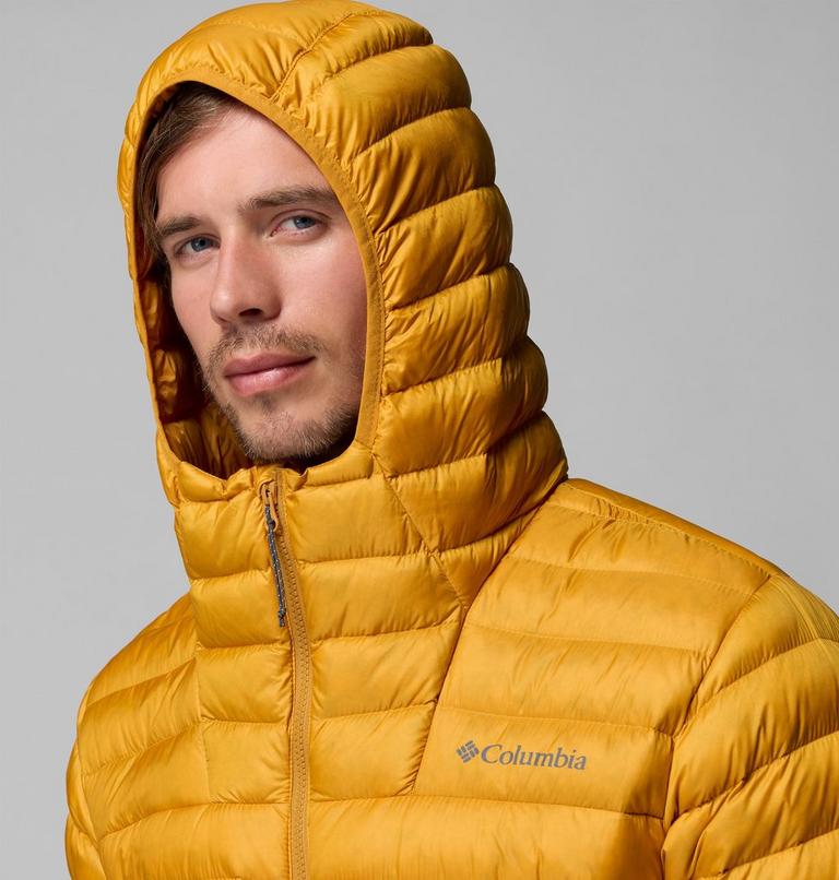 Men's Corelite Packable Down Hooded Jacket, Color: Squash, image 10